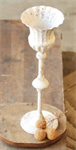 Candle Holder - Fluted, Cream, 15^