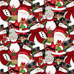 Studio E - Merry Town - Packed Snowmen & Santas, Multi