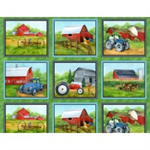 Wilmington Prints - Green Mountain Farm - 24^ Panel, Green