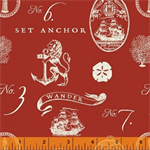 Windham - Hidden Cove - Nautical Emblems, Red