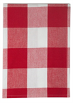 Dunroven House - Tea Towel - 3^ Farmhouse Check, Red/White