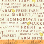 Windham - Sunflower Market  - Market Words, Cream