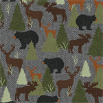 Benartex Traditions - Winter Forest - All Over, Grey