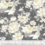 Windham Fabrics - Blake - Elegant Bouquet, Charcoal