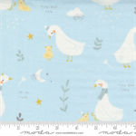 Moda - Little Ducklings - 60^ Nursery Ducks Gauze, Blue