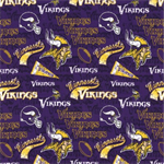 Fabric Traditions - NFL - 44^ Minnesota Vikings Retro, Purple