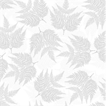 Hoffman Califorina - Sparkle & Fade II - Ferns, White/Silver