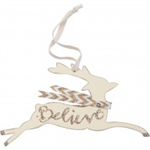 Ornament - ^Believe^ on Deer