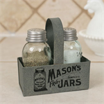 Caddy - Mason Jar, Salt & Pepper