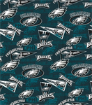 Fabric Traditions - NFL - 44^ Philadelphia Eagles - Retro, Green