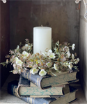 Candle Ring - Julep Blooms 11^, Cream