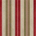 Maywood Studio - Heritage Woolies Flannel - Awning Stripe, Red/Tan