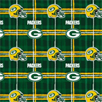 Fabric Traditions - NFL Flannel - 43^ Green Bay Packers - Plaid, Green