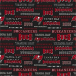 Fabric Traditions - NFL - Tampa Bay Buccaneers, Red/Black