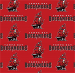 Fabric Traditions - NFL - Tampa Bay Buccaneers, Red