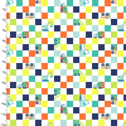 3 Wishes - Dump, Dig & Rumble Flannel - Little Loaders, White