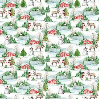 3 Wishes - Frosty Hollow - Snowy Hollow Scenic, White