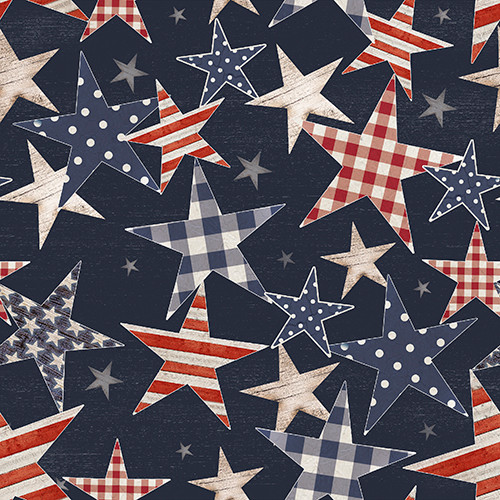 3 Wishes - Sweet Land Of Liberty - Stars & Stripes, Navy