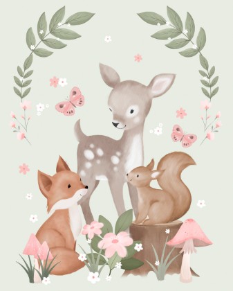 3 Wishes - Sweet Woodland - 36' Sweet Woodland Panel