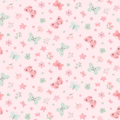 3 Wishes - Sweet Woodland - Fluttering Petal Parade, Pink