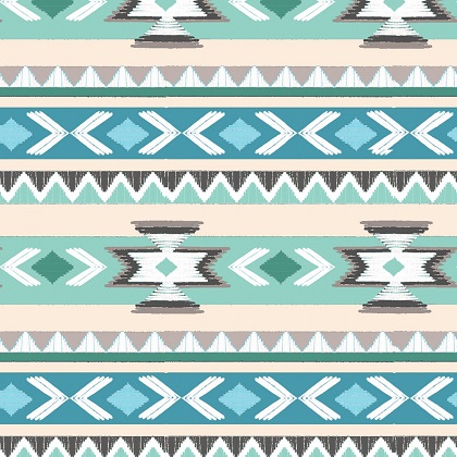 3 Wishes - Woodland Wander - Geometric Stripe, Green