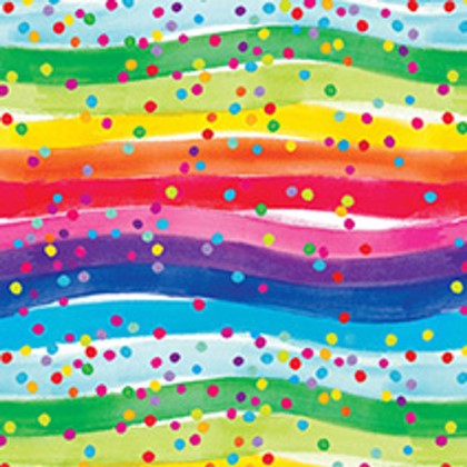 A.E. Nathan - Comfy Flannel Prints - Rainbow Waves, Multi