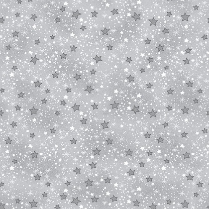 A.E. Nathan - Comfy Flannel Prints - Small Stars, Gray
