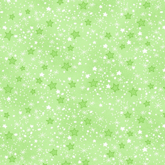 A.E.Nathan - Comfy Flannel Prints - Stars, Green