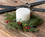Alpine w/ Berries Candle Ring | 10^