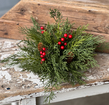 Alpine w/ Berries Half Sphere | 11'