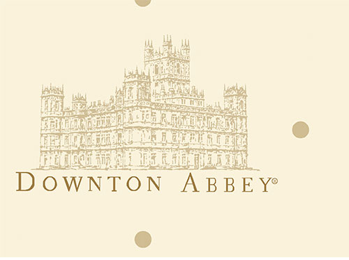 Andover - Downton Abby - The Women's Collection - Castle w/Words & Dots, Cream