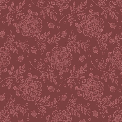 Andover - French Mill - Lace Rose, Red