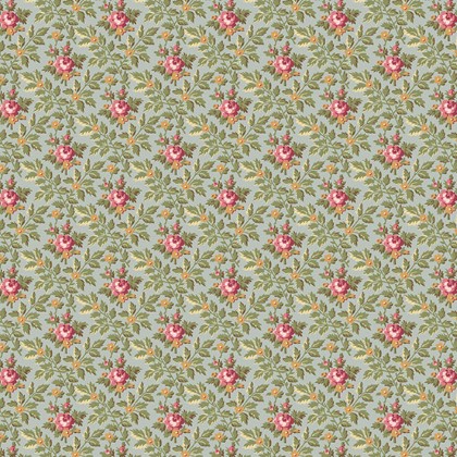 Andover - French Mill - Wallpaper Roses, Gray