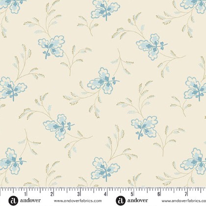 Andover Fabrics - 108' Special Delivery - Floating Leaves, Tranquil