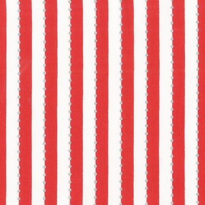 Anthology - Be Colourful - Batik Stripes, Red/White