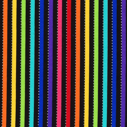 Anthology - Be Colourful - Rainbow Stripes, Black