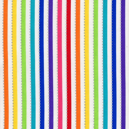 Anthology - Be Colourful - Rainbow Stripes, White