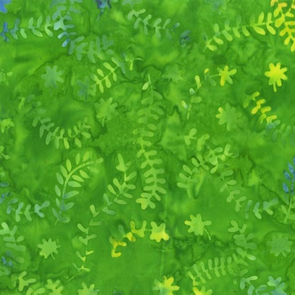 Anthology - Jewel Batiks - Ferns, Green