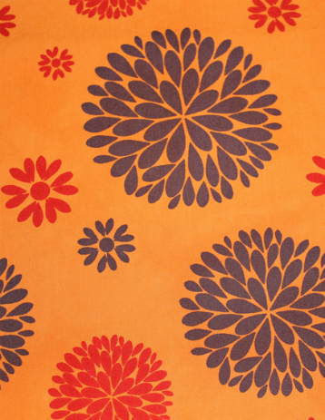 Anthology - Modern Batiks - Large Floral, Orange