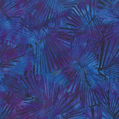 Anthology - Winter Lavender Batiks - Palm, Ultraviolet