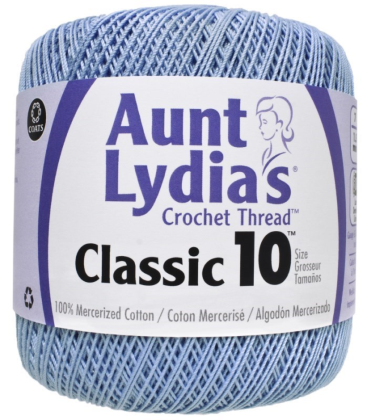 Aunt Lydia's Classic Crochet Thread - Size 10 - 350 yds; Delft