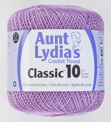 Aunt Lydia's Classic Crochet Thread - Size 10 - 350 yds; Wood Violet