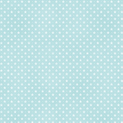 Benartex - ABC'S - Tiny Stars, Medium Turquoise