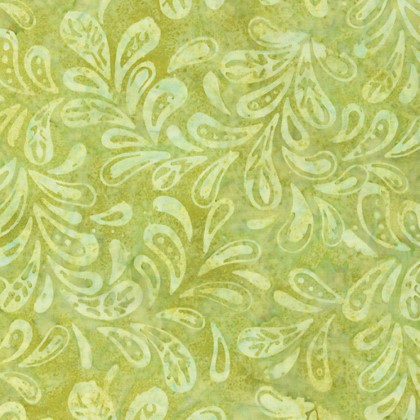 Benartex - Batiks - Bali Sorbet - Plume, Lime