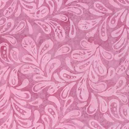 Benartex - Batiks - Bali Sorbet - Plume, Strawberry