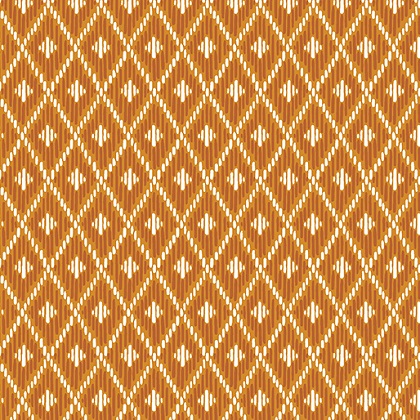 Benartex - Hello Fall - Autumn Ikat, Tangerine