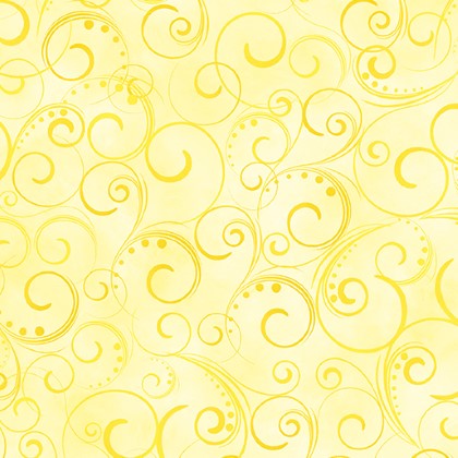 Benartex - Kanvas - 108' Swirling Splendor, Yellow