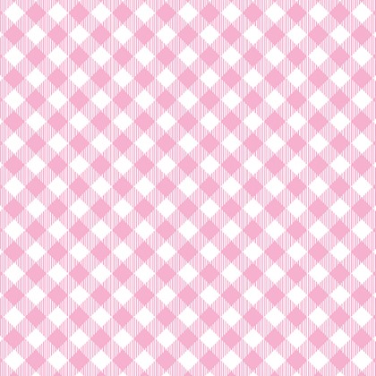 Benartex - Kanvas - Enjoy The Ride - Gingham Plaid, Pink