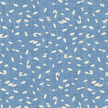 Benartex Artistry - Wishflower - Windy Day, Blue