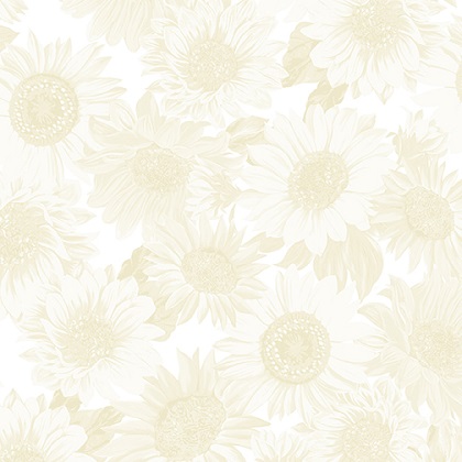 Benartex Kanvas - 108' Sunflower Whispers - Cream